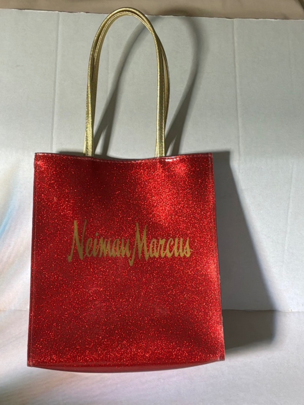 NEIMAN MARCUS LOGO GLITTER MINI GIFT BAG
